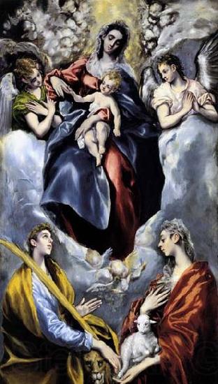 GRECO, El The Virgin and Child with St Martina and St Agnes